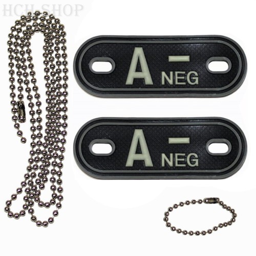 MFH Blutgruppenmarken mit Kette